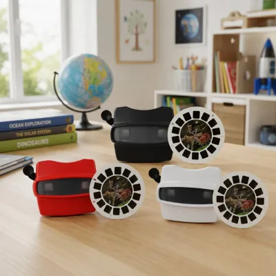 3D View Machine Toy Nature Exploration Slide Viewer with Film Reels Viewfinder Educational Science for Kids Discovery Gift Bulk