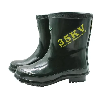 China Factory Safety Gumboot Men Electrical Dielectric Electrical Insulation Boots