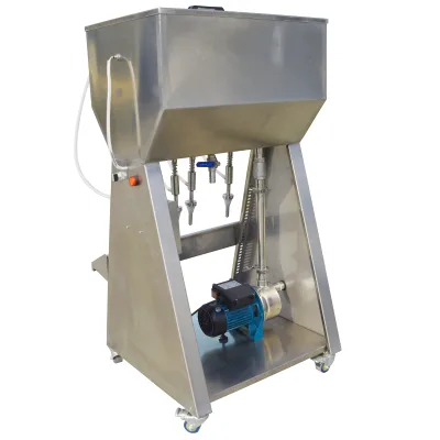 Twin Valve Filler; Semi-automatic Liquor Filler; Small Liquor Filler.