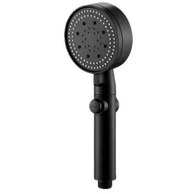 Environmentally Friendly Water-saving Black Multi-functional 5-speed One-button Water-stop Shower Apartment Shower Room