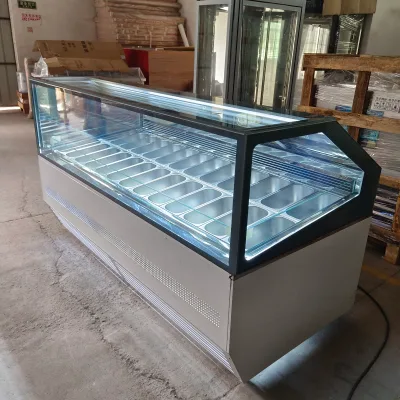 Single-Temperature 22 Kinds Ice Cream Display Freezer Air Cooling Mode