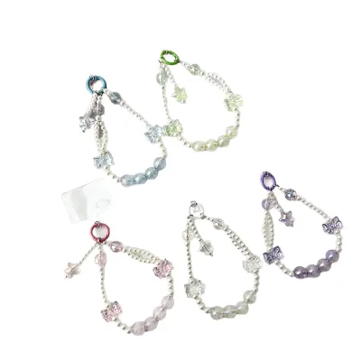 New Ins High-end Light Color Versatile Bead Chain, Anti-lost Ring Mobile Phone Pendant