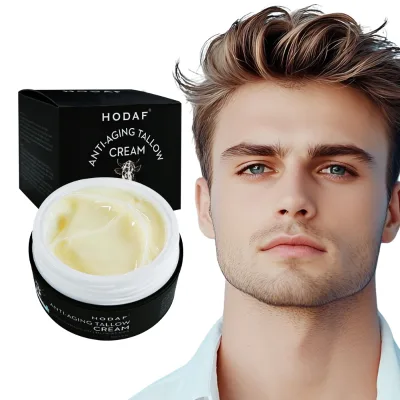 2026 New Custom Logo Men's Tallow Firming Moisturizer Anti Aging Face Cream for Wrinkle Reduction