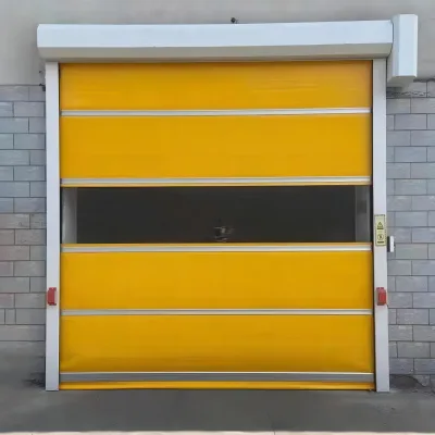 Automatic PVC Fast Rolling Traffic Shutter Door for Cold Room Storage Good Heat Preservation Dust Walk-in Freezer Warehouse