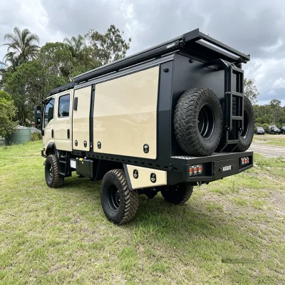 Australian Standard Lightweight Aluminum Slide-on Truck Camper 4WD Heavy Duty Expedition Camper with Slide Kitchen