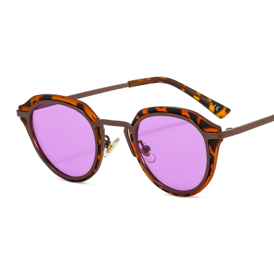 New Trendy Fashion Oval Glasses Luxury Retro Metal Frames Sunglasses Women Men