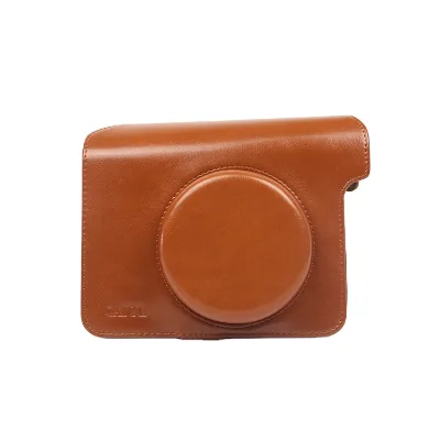 Small Vintage Leather Camera Bag for Fujifilm W300 Tailored Design Soft Protective Case for Instant Camera