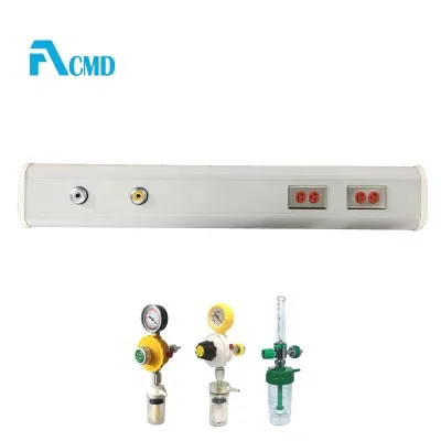 ISO9001/CE/ISO13485 Approved Horizontal Bed HeadWalls Aluminum Profile With Oxygen Flow Meter