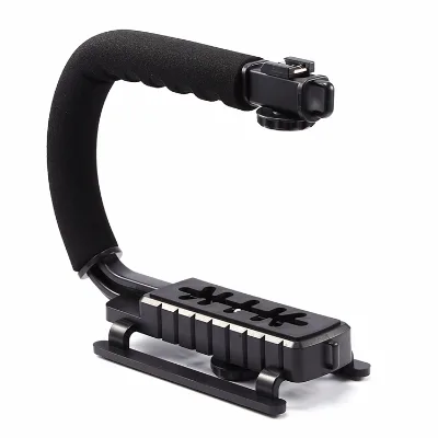 U Type C Shaped Handheld Holder Camera Stabilizer Flash Bracket for Camera Camcorder DSLR DV Video