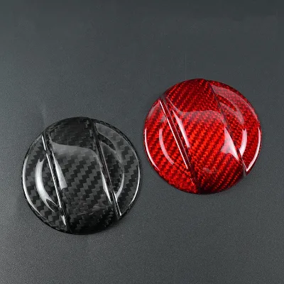 Carbon Fiber Fuel Tank Cap Cover for Audi A3 A5 Q3 Q5 Golf Passat Tiguan Inner Gas Fuel Filler Cap Aftermarket Trim Sticker