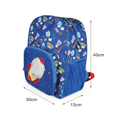 Popular hot selling digital printed 300D bagpack kids  school backpack design backpack boys