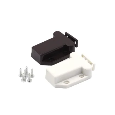 Plastic Push to Open Cabinet Door Catch Invisible Magnetic Rebound Bouncer for Wardrobe and Cupboard Doors