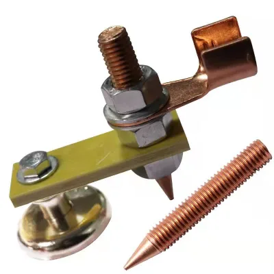 New Arrival Set of Red Copper Rod Ground Clamp Electrical Clamps Tools for Welding & Soldering Welder's Essentials