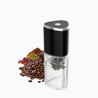 Custom logo Portable Mini Home Kitchen Rechargeable Electric Coffee Mill Automatic USB Charging Electric Coffee Grinder