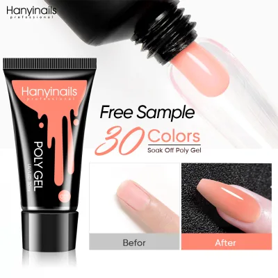 30ml Non-Toxic UV Curable Acrylic Gel Nail Polish UV LED Nail Extension Gel 60s Cure Time Salon Spa Use Tap Gel