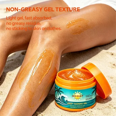 Custom Logo Bronzing Moisturizing Cream Natural Self Tanner Gentle Hydrating Non Sticky for Body Care