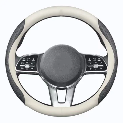 Car Steering Wheel Cover - Suitable for All Seasons - Carbon Fiber Sleeve - Ultra-thin Suede Finish - Suitable for All Cars