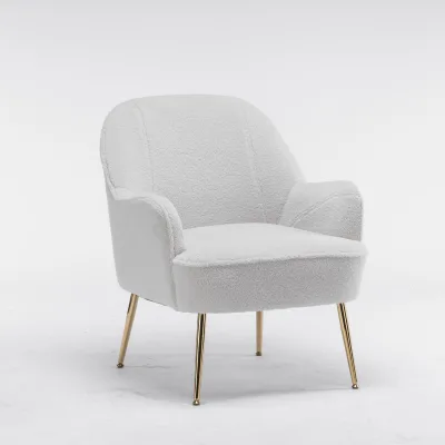 Modern Eco-Friendly Velvet Fabric Leisure Armchair with Legs for Living Room Home Office & Hotel Use