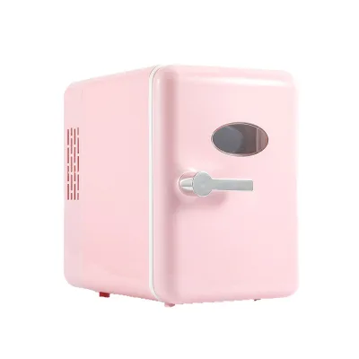4L Mini Portable Refrigerator Car and Home Use 12V/24V Cooling Function for Beauty and Beverages