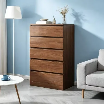 Large Capacity Wooden Shoe Cabinet Storage with 60cm Wide Drawer Unit, Bedroom Storage Dresser for Living Room and Dorm