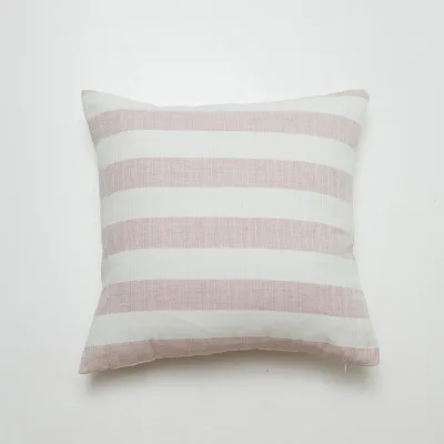 New Linen Cotton Geometric Stripe Pillow case Simple American Country Printed Pillow case