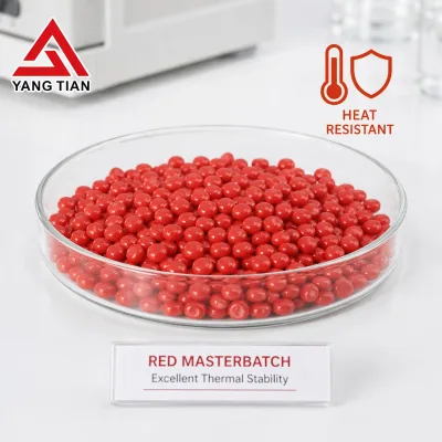 Red PLA/PP Color Masterbatch Non-Toxic Safe for Children's Plastic Toys with High Concentration and Color Dispersion