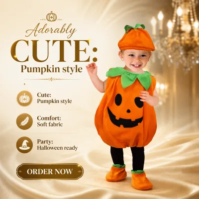Children's Pumpkin Costumes for Halloween Performance Cosplay Costumes
