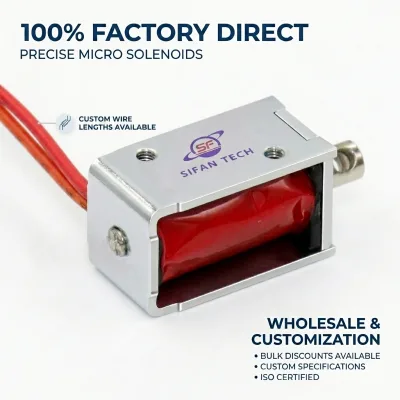 OEM ODM 6V 12V DC 3mm Stroke Micro Open Frame Push Pull Linear Actuator Solenoid for Printer Coffee Machine Cabinet Lock