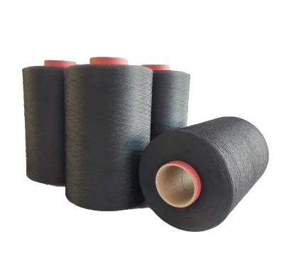 Sanyuan 20d/75f Nylon/Polyester Carbon Fiber Coated Smooth Anti-Static Conductive Yarn for Woven Knitted Fabric