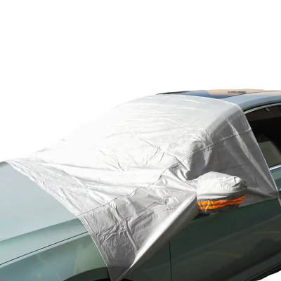 Universal Fit High Quality and UV protection Waterproof Windshield PE Plus Cotton Half Car Cover