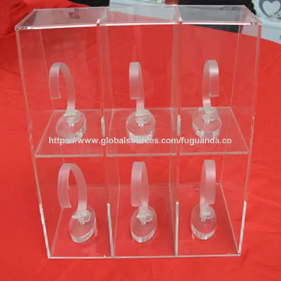 Customize acrylic watch display stand showcase