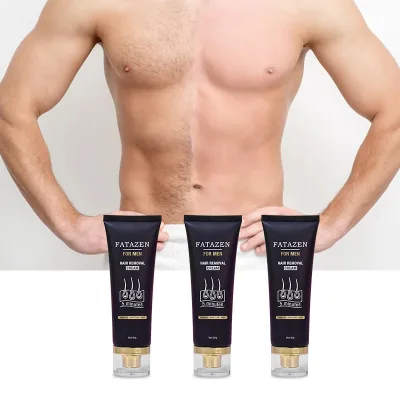 FATAZEN OEM 5 Min Fast Herbal Permanent Full Body Intimate  Depilatory Hair Removal Cream for Men