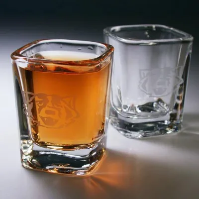 2.5oz square Shot Glass Personalized Shot Glass Wedding Favor Engraved square Shot Glass