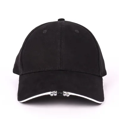 Party Decoration Lighting and Flashing 4 Led Portable USB Rechargeable Light up Hat Lamp Sensing Led Lighted Cap