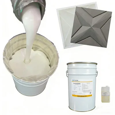 High Tear Strength Low Shrinkage Liquid Silicone for 3D Sculpture Wall Panel Molds | RTV-2 for Architectural Decorative Elements