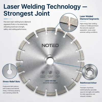 Factory Laser V Segment Diamond Saw Blade for Concrete Granite Rapid Cutting Disc With 20mm 25 4mm Arbor Hole Use Tool Kit Box