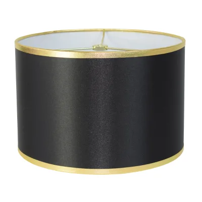 Custom Morden Lampshade Table Lamp Coastal Minimalist Traditional Chinese Mediterranean Design Black White Terylene Cotton Cover