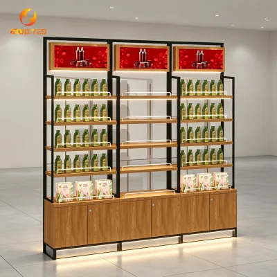 Luxury Perfume Stand Display Rack & Perfume Display Cabinet Small with Storage for Beauty Shop
