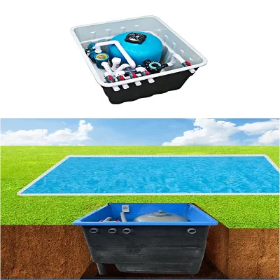 SWINDON SW-30 Underground Quartz Swimming Pool Sand Filter Pump Set with Box 3HP/220V 30m/hr Flow Rate CE Certified