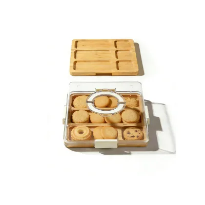 Charcuterie Board with Lid, Serving Tray for Entertaining, Perfect for Organized Cheese, Charcuterie, and Appetizer Displays
