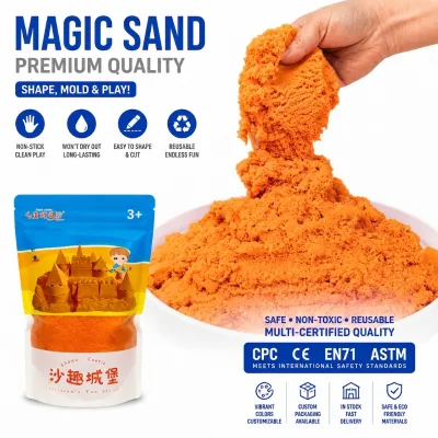 DIY Space Magic Sand Set with Sea Animal Molds Educational Sensory Toys for Kids Creative Dynamic Play Sand Activity Kit