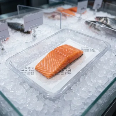 Super High Absorb Disposable Produce Moisture Mats, Food Grade SAP Soaker Sheets for Grocery Meat Berry Seafood Cold Storage