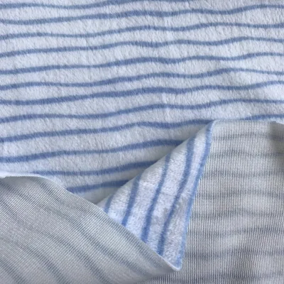 Water Ripple Small Fresh Pattern Super Soft 100% Polyester DTY for Baby Blanket/baby Fabric