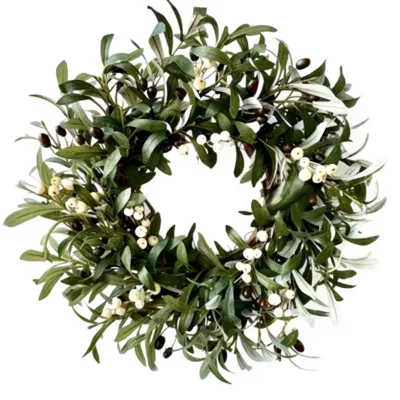Cross-border Hot Spring Summer Olive Wreath Farmhouse Courtyard Decoration Pendant Large Size DIY Atmosphere
