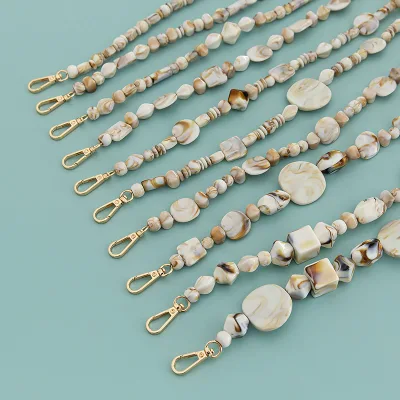 47.2inches Stone Beads Crossbody Phone Lanyard/Chain,Neck Chain Holder for iPhone