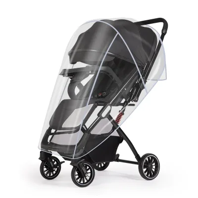 PVC Water-proof Rain Cover for Baby Stroller Pram Transparent Wind Cover for Outdoor Use Suitable for 95% Baby Stroller