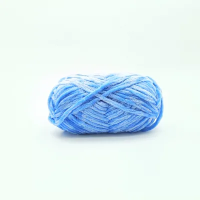 Blingbling Shining Chenille Yarn 100% Polyester Velvet Fluffy Soft Plush for Handcraft