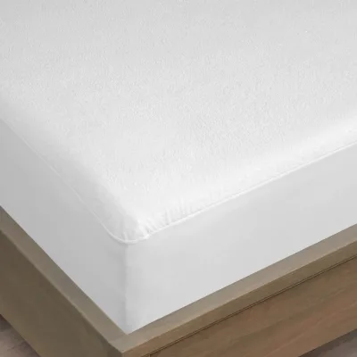 Cooling Bamboo Terry Toweling Waterproof Fitted Style Mattress Protector Cover Fit for 18" Mattress