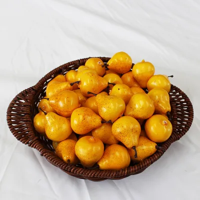 Artificial Lifelike Simulation Mini Pears Fake Fruits Photography Props Model