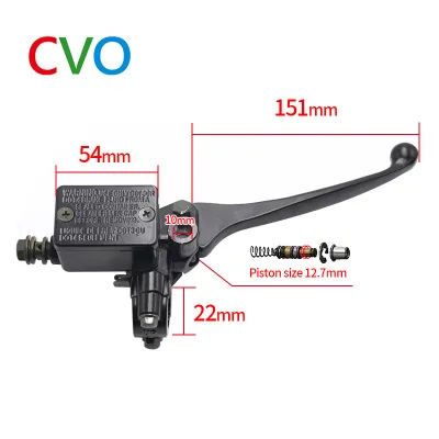Motorcycle Black Brake Pump with Mirror Seat for Future Star Upper Pump